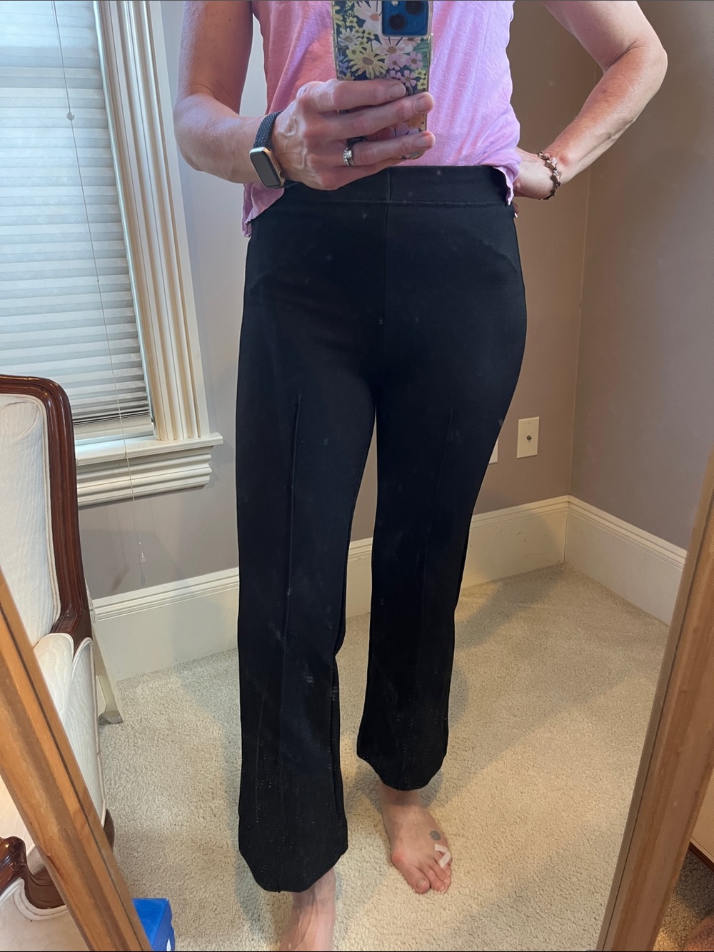 Maeve The Margot Black Kick Flare Ponte Pants - Picture 6 of 7